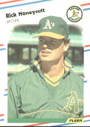 1988 Fleer Baseball Cards      281     Rick Honeycutt